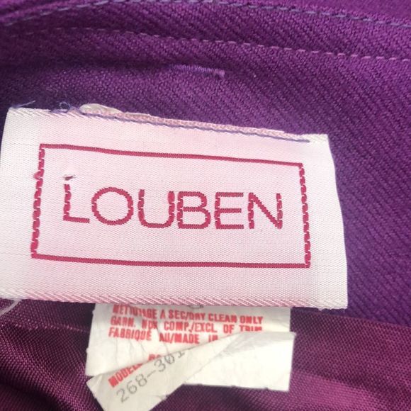 Louben long skirt 100% wool vintage size 8 - Picture 5 of 13